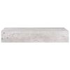 vidaXL Drawer Shelf Set of 2 Concrete Grey MDF 23.6 x 9.3 x 3.9 in