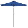 vidaXL Garden Parasol Azure Blue Polyester Large Tiltable