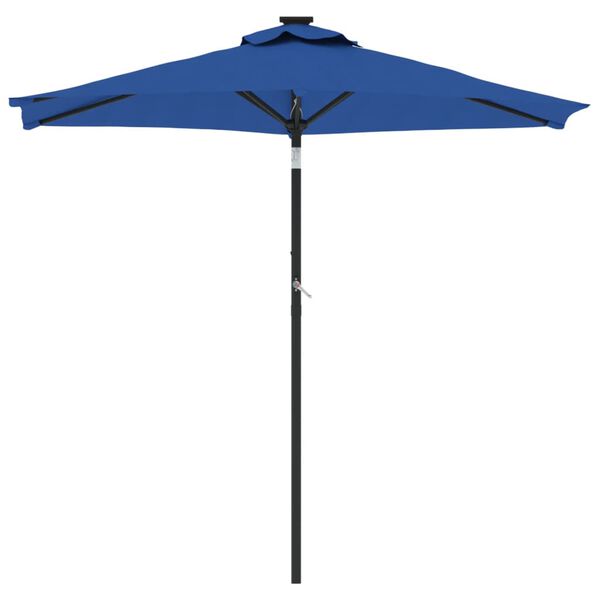 vidaXL Garden Parasol Azure Blue Polyester Large Tiltable