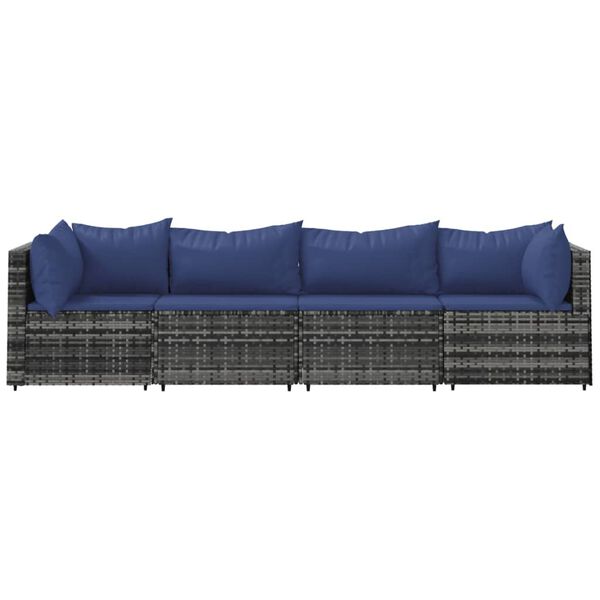 vidaXL Patio Lounge Set Grey