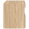 vidaXL Bedside Cabinet Sonoma oak Engineered wood Medium Bedside Cabinet