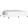 vidaXL Bed Frame with Mattress White 78.74 x 78.74 in Fabric