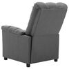 vidaXL Massage Recliner Light Gray Fabric