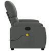 vidaXL Massage Recliner Chair Dark Gray