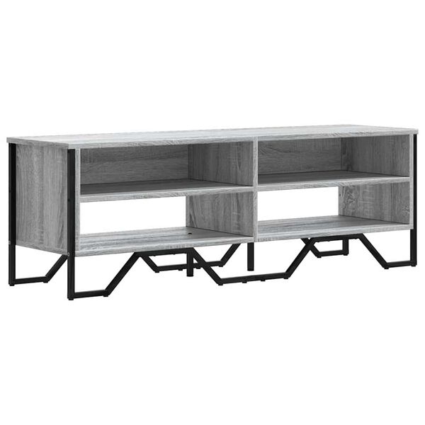 vidaXL TV Cabinet Gray Sonoma Engineered Wood Medium Modern TV Cabinet