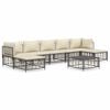 vidaXL Garden Lounge Set Anthracite and Beige