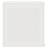 vidaXL Storage Box White 21.65 x 20.87 x 22.44 in Polypropylene