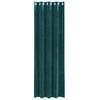 vidaXL Blackout Curtains 2 pcs Dark Green 55.12 x 96.46 in Velvet