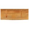 vidaXL Table Top Oak finish Solid mango wood 27.6 x 15.7 in Durable