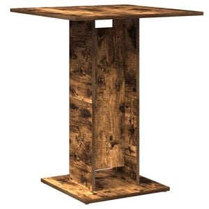 vidaXL Bistro Table Smoked Oak Engineered Wood Small Bistro Table