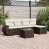 vidaXL Garden Sofa Set Brown