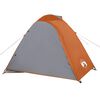vidaXL Camping Tent Dome 3-Person Orange Waterproof