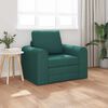 vidaXL Sofa Bed Dark Green 38.58 x 27.95 x 32.68 in Fabric