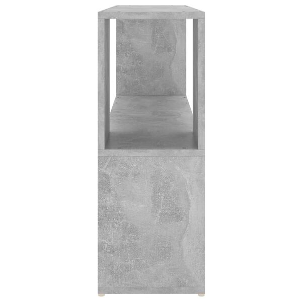 vidaXL Book Cabinet Concrete Grey Engineered Wood