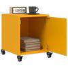 vidaXL Bedside Cabinet Mustard Yellow Cold-rolled steel Small