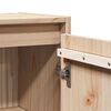 vidaXL Wall Cabinet Set of 2 Natural Wood Solid Pine Wood Medium
