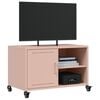 vidaXL TV Cabinet Pink Cold-rolled Steel Medium Storage TV Cabinet