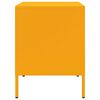 vidaXL Bedside Cabinet Set of 2 Mustard Yellow Steel Medium