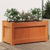 vidaXL Garden Planter Wax brown Solid pine wood Medium Decorative Inlays