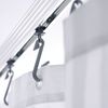 RIDDER Shower Rod Chrome Aluminum Universal Height-Adjustable