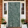 vidaXL Insect Curtain Green and White 35.4x86.6" Chenille