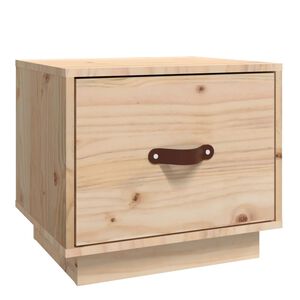 vidaXL Bedside Cabinet Pine Solid Pinewood Small Bedside Cabinet