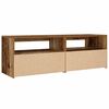 vidaXL Bedside Cabinet Set of 2 Old wood Engineered wood Medium