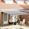 vidaXL Retractable Awning Anthracite and White