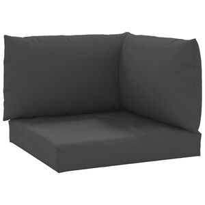 vidaXL Pallet Cushion Black