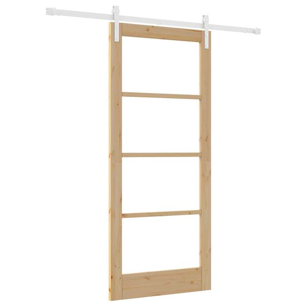 vidaXL Sliding Door ORKDAL Natural 33.86 x 78.15 in