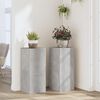 vidaXL Plant Stand Set of 2 Concrete Grey Engineered Wood Medium