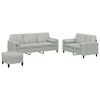 vidaXL Sofa Set Light Grey