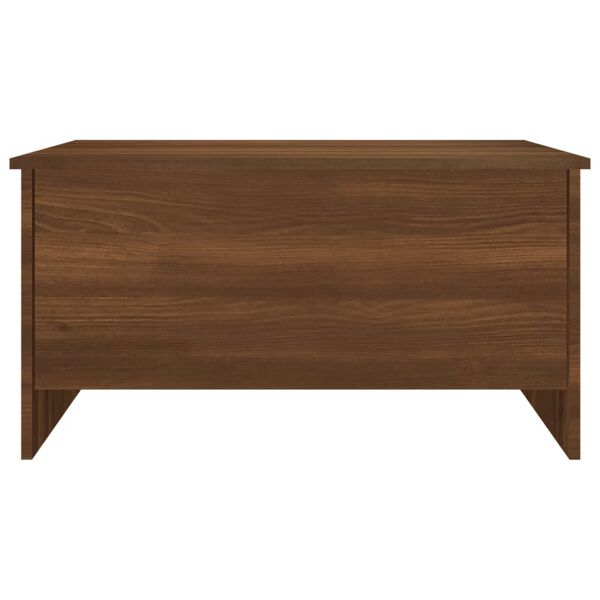 vidaXL Coffee Table Brown Oak Engineered Wood 31.5In X 21.9In X 16.3In