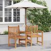 vidaXL Outdoor Chairs Brown 152 x 63 x 89 cm Solid teak wood