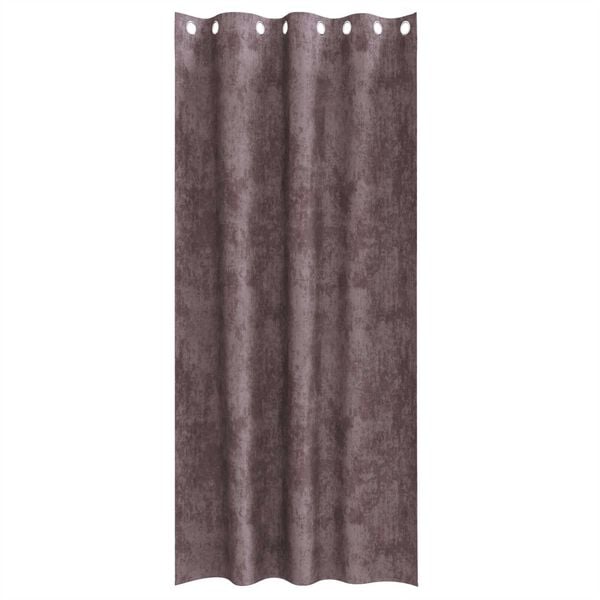 vidaXL Velvet Curtains 2 pcs Brown 96.46 x 55.12 in Velvet