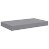 vidaXL Floating Wall Shelves 2 pcs Gray 15.7"x9.1"x1.5" MDF