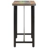 vidaXL Bar Table Multicolor finish Solid reclaimed wood and iron Medium