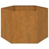 vidaXL Planter Rusty Corten steel Medium Decorative Inlays Planter