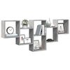 vidaXL Wall Shelf Concrete Grey Engineered Wood 62.6x7.1x26.0 in