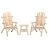 vidaXL Garden Lounge Set Natural wood Solid spruce wood, untreated