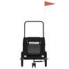 vidaXL Pet Bike Trailer Black Oxford fabric Compact Durable