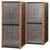 vidaXL 4-Panel Room Divider Black 110.2"x70.9"