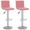 vidaXL Bar Stool Set of 2 Pink