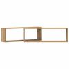 vidaXL Wall Shelf 2 pcs Artisan oak 80 x 15 x 26 cm Engineered wood