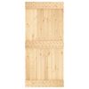 vidaXL Sliding Door with Hardware Set 37.4x82.7" Solid Wood Pine