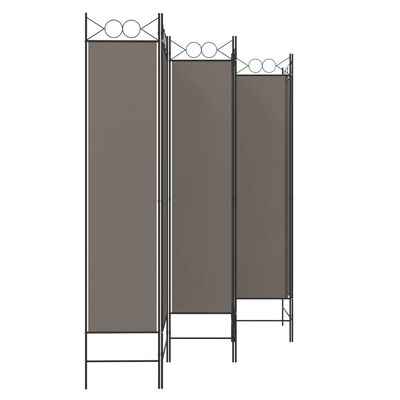 vidaXL 6-Panel Room Divider Anthracite 94.5"x78.7" Fabric