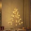 vidaXL Wooden Christmas Tree with Stand Natural 59.1" Solid pine wood