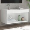 vidaXL TV Cabinet White Engineered Wood Compact TV Cabinet Rectangular