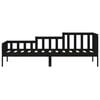 vidaXL Day Bed Black Solid pine wood Twin Day Bed Rectangular Modern