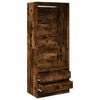 vidaXL Wardrobe Smoked Oak Engineered Wood 31.5 x 19.7 x 78.7 in